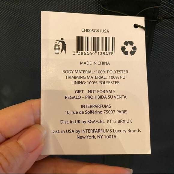 NWT~JIMMY CHOO Parfums Navy Large Weekend Bag 13-1/2”x24” - Picture 5 of 8